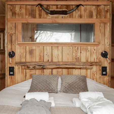 La Cabane Ofuro Villa Celles  Bagian luar foto