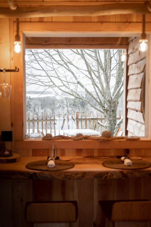 La Cabane Ofuro Villa Celles  Bagian luar foto