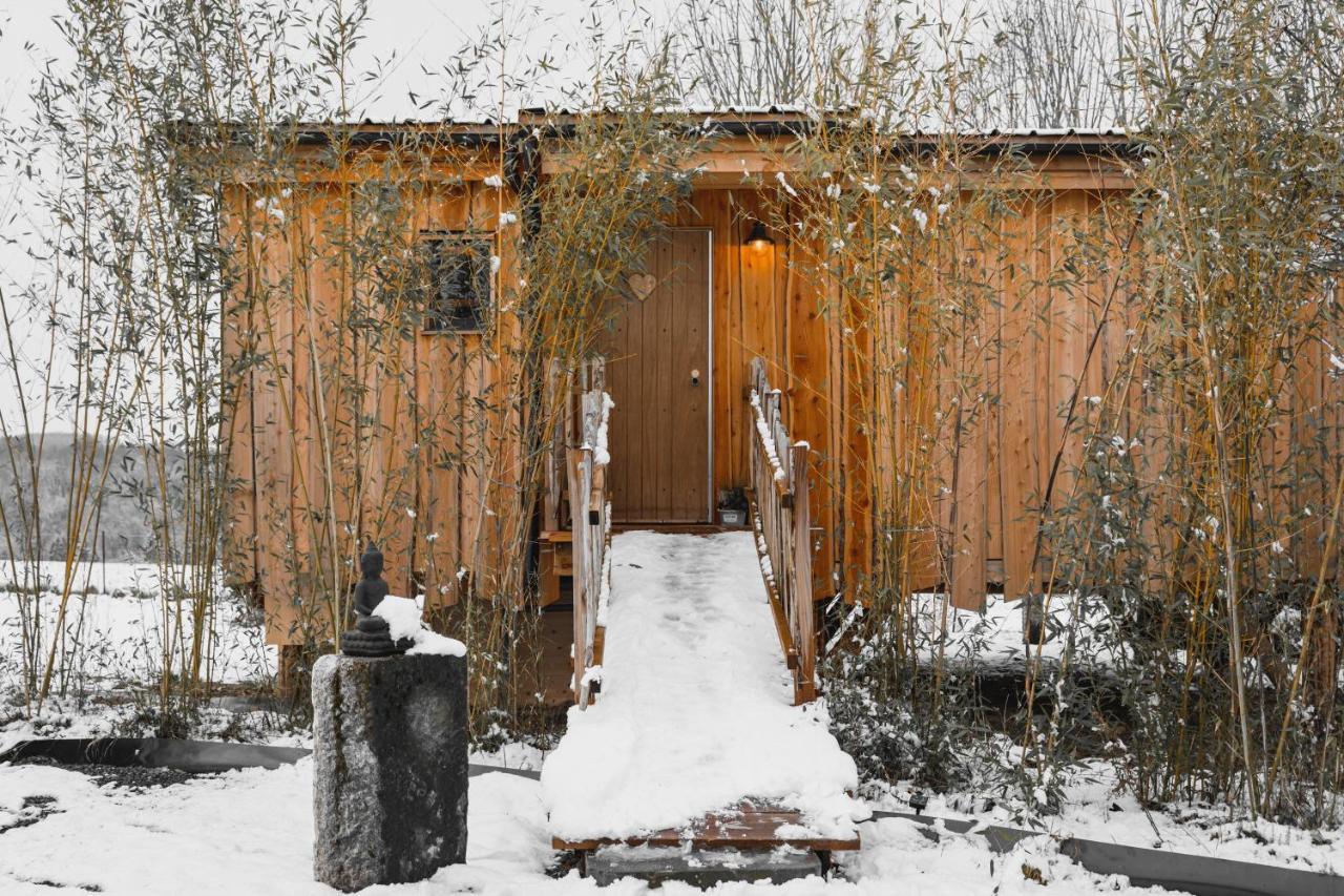 La Cabane Ofuro Villa Celles  Bagian luar foto