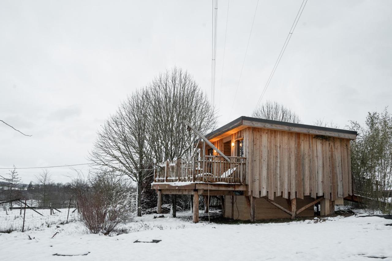 La Cabane Ofuro Villa Celles  Bagian luar foto