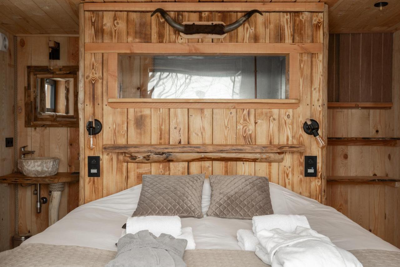 La Cabane Ofuro Villa Celles  Bagian luar foto