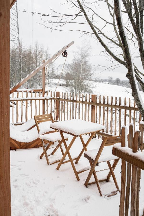 La Cabane Ofuro Villa Celles  Bagian luar foto