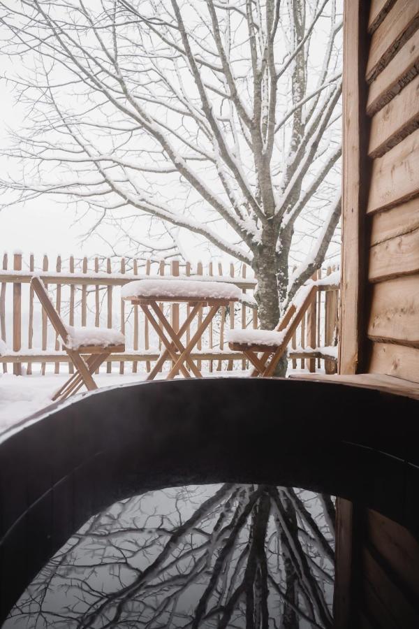 La Cabane Ofuro Villa Celles  Bagian luar foto